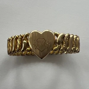 Bracciale antico Pitman e Keeler regina americana espansione Sweetheart misura bambini - Foto 1 di 4