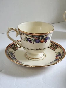 6 Lenox Tuscan Orchard Cups & Saucers 312268 Ambassador Collection - Picture 1 of 24