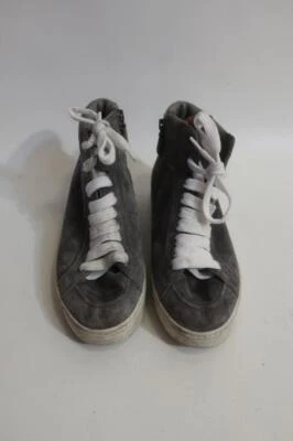 Womens Prada Scamosciato Sport Ghiai Gray Suede High-Top Sneakers 35.5 US/5.5 - Image 1 of 4