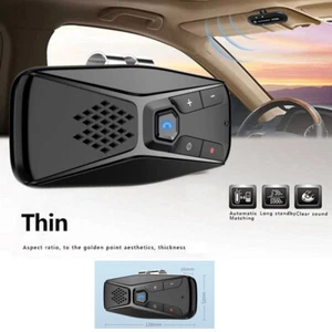 Sun Visor Clip Bluetooth Wireless Handsfree Car Speaker Kit for Dual Phone Dirve - Picture 1 of 7