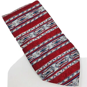 Geoffrey Beene Geometric Silk Tie - Picture 1 of 4