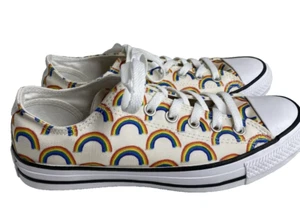 Zapatillas Converse Low-Top Patrón Arco Iris CTAS Puntera Puntera - Para Hombre 6 NUEVAS - Imagen 1 de 6