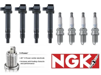 Bobina de encendido y bujía NGK Platinum para Toyota Corolla MK UF314 2004-2006 Foto 1 de 4