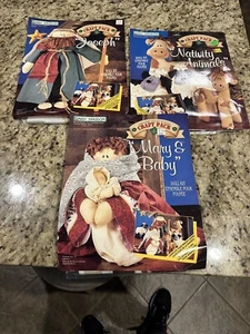 1997 Daisy Kingdom Nativity Sets Mary, Jesus, Joseph & Animals Cotton Doll Kits - Picture 1 of 2