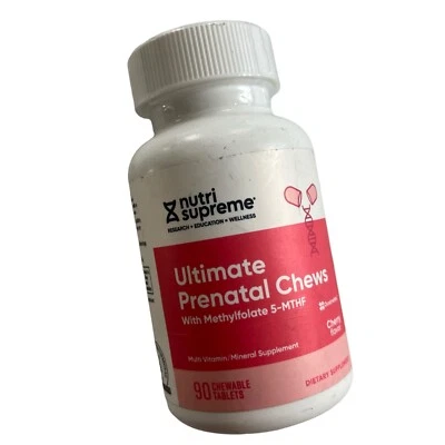 Cápsulas pré-natais Nutri Supreme Ulitmate (com 5 MTHF) 90 cápsulas validade 6/2027 - Imagem 1 de 4