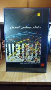 Cincinnati Symphony Orchestra Framed Poster,Jesus Lopez-Cobos,36 x 24! - Picture 1 of 15