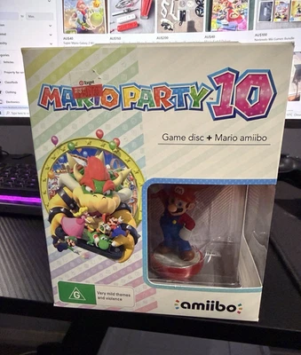 Nintendo Wii U Mario Party 10 Amiibo Character Figure + Game CIB BRANDNEW SEALED - Image 1 of 4