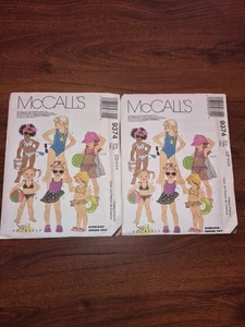 McCall's 9374 Children's/Girls' Swimsuit Cover-Up Sarong Swimsuit SZ: 2-6 UC FF - Picture 1 of 11