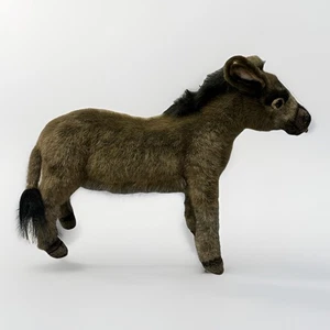 Hansa Donkey Plush Realistic Stuffed Animal Toy 13.5” - Picture 1 of 12