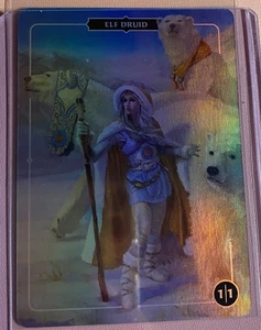 Elf Druid 1/1 Aaron Miller Collector Token Foil Card Trading Card - Picture 1 of 2