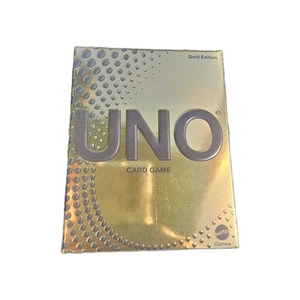 UNO Gold Edition Card Game 2025 - Picture 1 of 3