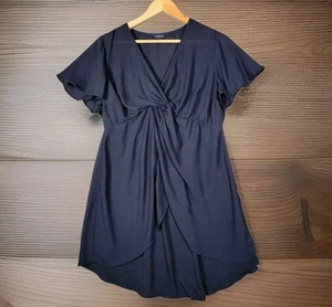 TORRID Top Damen 00 (M/L) Chiffon schwarz halbtransparent Tunika leichte Bluse - Bild 1 von 5