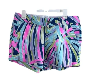 Lilly Pulitzer Callahan Damenshorts Größe 8 Indigo Sea Dreamin 5-Zoll-Innennaht - Bild 1 von 7