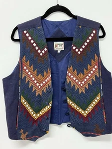 ARTES TIPICAS Tecum Womens Embroidered Vest size L (Guatemala) - Picture 1 of 5