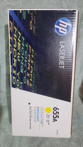 Genuine HP 655A CF452A Yellow New Sealed Toner Cartridge - Bild 1 von 1