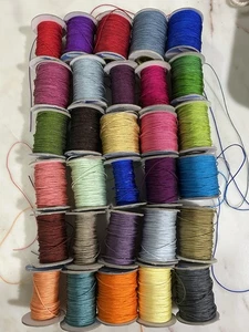 Jewelry supply lot 1.0mm knotting cord macrame nylon wholesale destash 30 rolls - Picture 1 of 12
