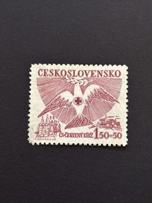 Czechoslovakia 1949 Red Cross Semi Postal, B169 Mi 599 OG Mint - Image 1 of 4