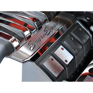 ACC Rail Covers Bright Red 'Super Sport' Inlay fits 10-15 Camaro SS w/OE Shroud - Imagen 1 de 3