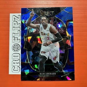 2022-23 Panini Select Concourse Blue Cracked Ice #57 Bam Adabeyo Heat  - Imagen 1 de 2