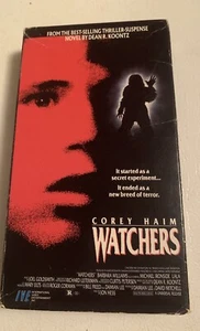 The Watchers (VHS, 1988) Corey Haim Thriller Horror Dean Koontz 80s Tested - Picture 1 of 10
