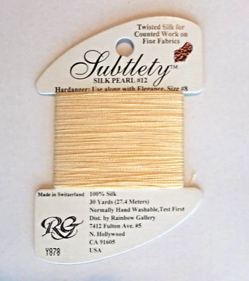 Rainbow Gallery Subtlety ~ Maize Y878 - Embroidery Floss - Image 1 of 2