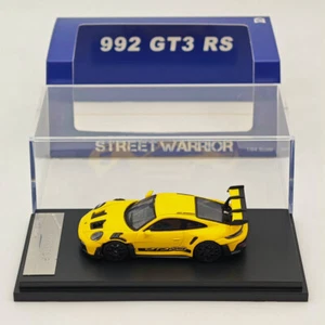 SW 1:64 Porsche 992 GT3 RS Racing Sports Diecast Models Car Collection Yellow - Picture 1 of 9