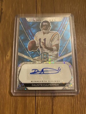 Daunte Culpepper 2020 Spectra Blue Disco Prizm Auto /50 Vikings #S-DC - Image 1 of 2