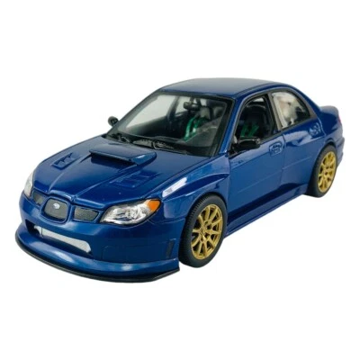 Welly NEX Rally Blue Subaru Impreza WRX STi Kids Model Diecast Toy Car 1:24 8+ - Image 1 of 4