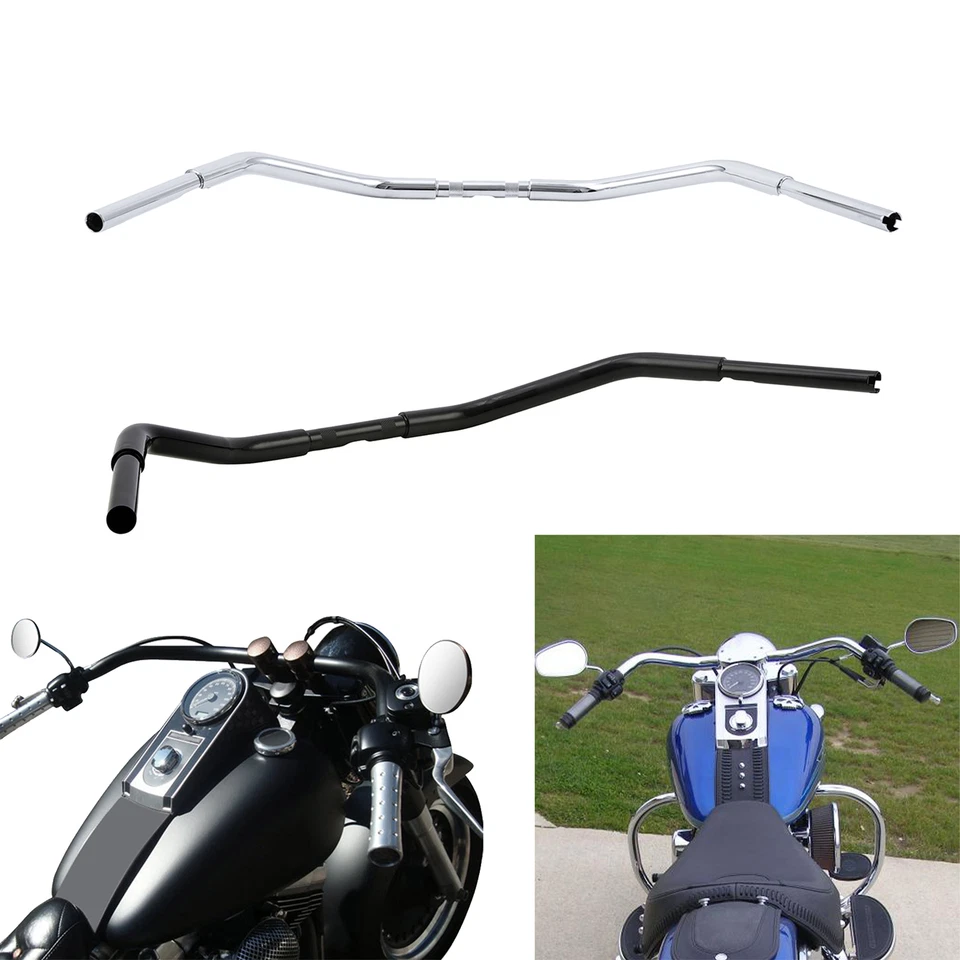 1-1/4" Fat 3.5" Rise Handlebar Fit For Harley Davidson Softail Dyna Sportster - Image 1 of 1
