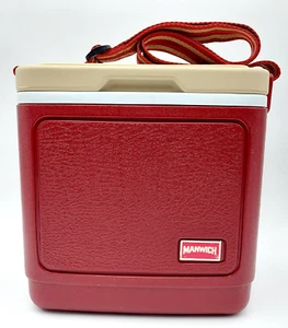 Vtg Manwich Logo 1984 Igloo TAG-ALONG 8 Cooler w/ Strap Promo Give-a-way - Picture 1 of 12