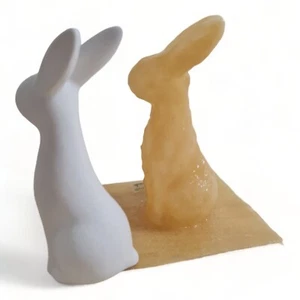 Molde de fundición hágalo usted mismo, molde de hormigón de látex para un conejo delgado (274) Pascua - Imagen 1 de 11