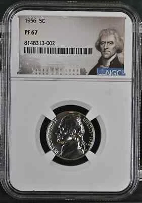 1956 Jefferson Nickel 5C NGC PF67 - Image 1 of 2