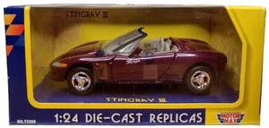 Motor Max 1:24 Scale Purple Chevy Corvette Stingray III Diecast Car Item #73200 - Picture 1 of 6