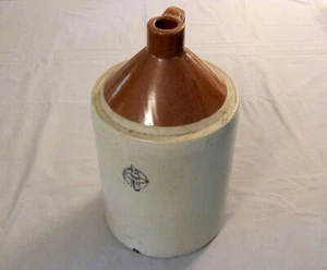 1930's Medecine Hat Potteries Alberta Canada Stoneware Crock Jug - Picture 1 of 2