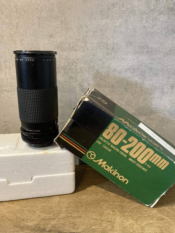 MAKINON 80-200mm Zoom MACRO f4.5 Camera Lens for Pentax with Box Vintage - Image 1 of 4