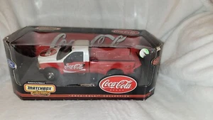 1:24 COCA COLA 1999 Ford F-350 Super Duty MATCHBOX COLLECTIBLES W/ ORIGINAL BOX - Picture 1 of 10