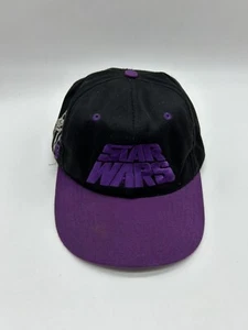 Vintage STAR WARS "Master of the Dark Side” Cap DARTH VADER Purple Black - Picture 1 of 9