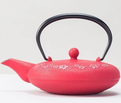 Théière en fer IWACHU Nanbu Tekki SAKURA rose 600 ml/20,3 oz Kyusu japonais - Photo 1/4
