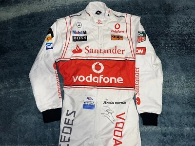 Jenson Button Signed Full Size McLaren 2010 Season Race Suit Legend PSA/DNA #2 - Image 1 of 4