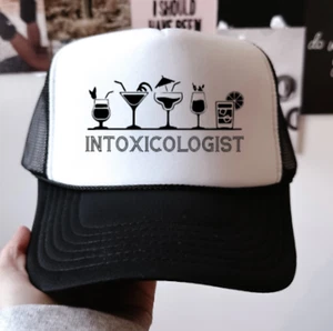 Intoxicologist, Bartender, Black, Men's and Women's Otto Brand Trucker Hat - Picture 1 of 5