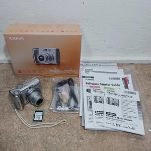 ✅TESTED Canon PowerShot A570 IS 7.1MP Digital Camera 16MB SD Card Point & Shoot - Picture 1 of 20