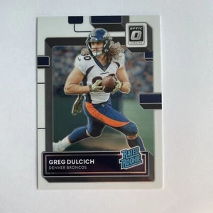 Greg Dulcich 2022 Optic Rated Rookie RC #288 Broncos - Picture 1 of 2