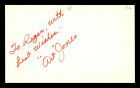 Art Jones Autographed Signed 3X5 Index Card Brooklyn Dodgers "To Roger" 174171