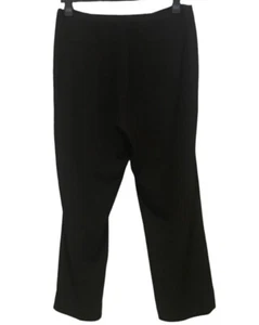Tahari Womens Plus Size Black Zipper Pockets Dress Career Pants Size 14 - Picture 1 of 6