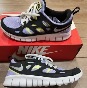 New Nike Free Run 2 GS Purple Silver DD0163-500 Youth Size 6Y. - Picture 1 of 6