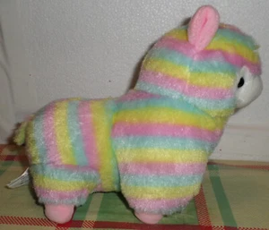 EUC Alpacasso 6,7 Zoll Regenbogen Alpaka Plüschtier Stofftier Spielzeug - Bild 1 von 12