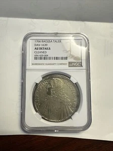 1766 Ragusa Thaler Tallero NGC AU Details - Picture 1 of 3