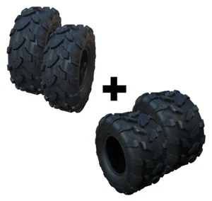 4 Pneumatici Ruote Quad 2x 19.7-8 " (Parte Anteriore) + 2x 18.9,5-8 " - Foto 1 di 5