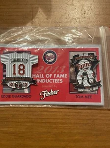 MINNESOTA TWINS MLB 2013 Twins Hall of Fame Pin Eddie Guardado Tom Mee (SGA) - Picture 1 of 4