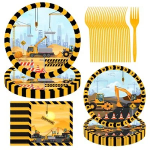 Construction Birthday Party Supplies Construction Party Decorations Party Pla... - Picture 1 of 7